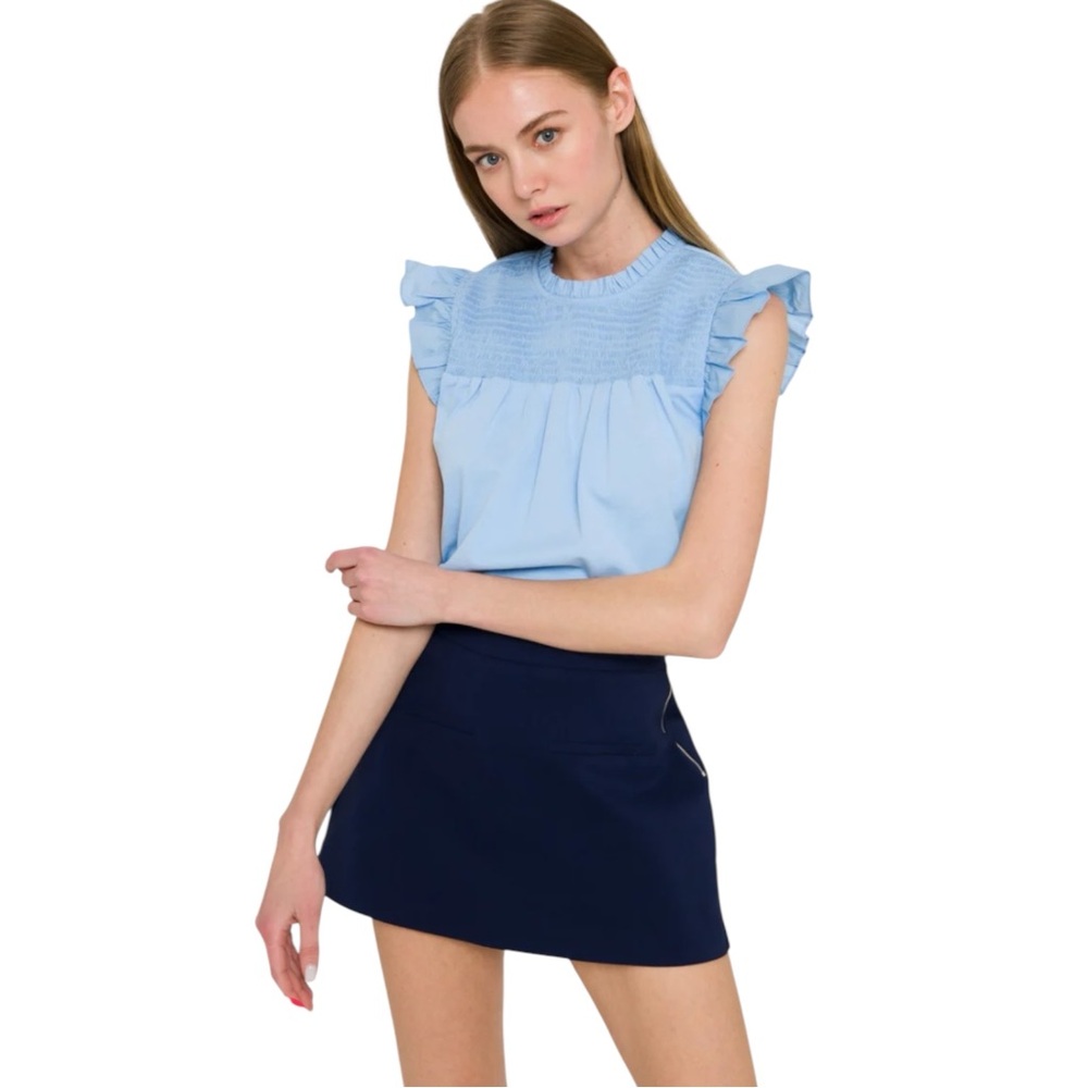 English Factory Navy Skort